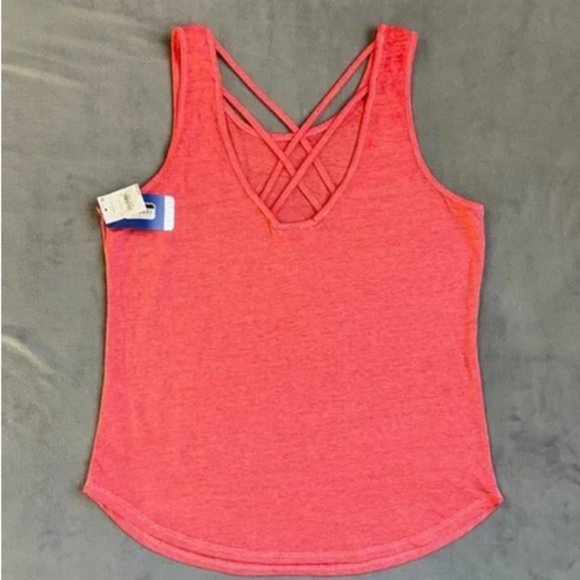 NBA Chicago Bulls Strappy Lattice Back Tank Top Red M - Picture 3 of 5